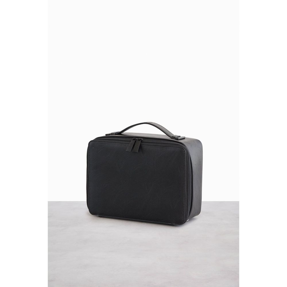 NWT Beis Faux Leather Vegan Cosmetic Case in Black - Picture 5 of 9